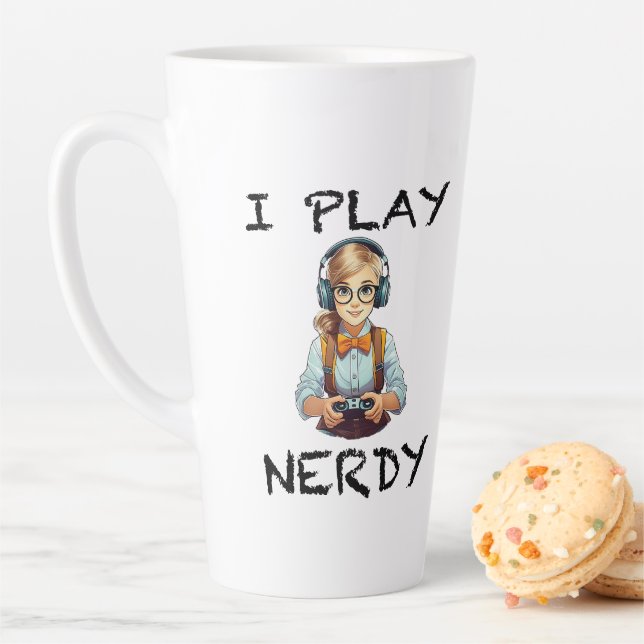 Ich spiele Nerdy Gamer Milchtasse (Beispiel)