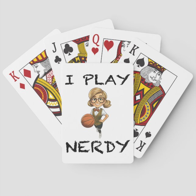 Ich spiele Nerdy Spielkarten (Rückseite)