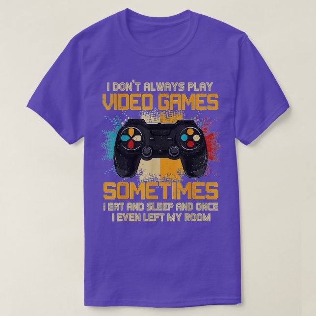 Ich spiele nicht immer Videospiele Funny Boys (9) T-Shirt (Design vorne)