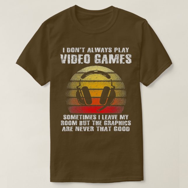 Ich spiele nicht immer Videospiele Funny Boys s (1 T-Shirt (Design vorne)
