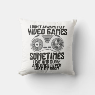 Ich Spiele Nicht Immer Videospiele Gaming Humor Lu Kissen