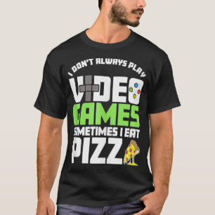Ich spiele nicht immer Videospiele lustiges Gaming T-Shirt