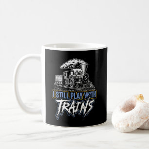Ich spiele noch mit Zügen, Dampfbahn Motor Kaffeetasse
