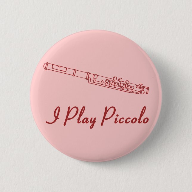 Ich spiele Piccolo Button (Vorderseite)