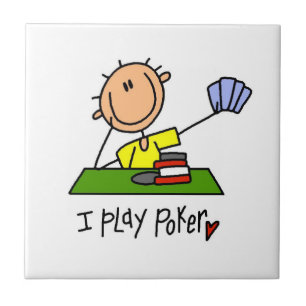 Ich spiele Poker Fliese