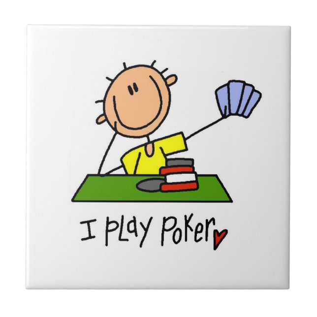 Ich spiele Poker Fliese (Vorderseite)