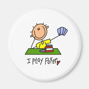 Ich spiele Poker Magnet