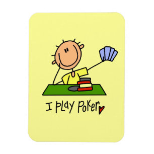 Ich spiele Poker Magnet