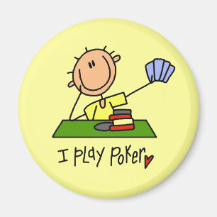 Ich spiele Poker Magnet
