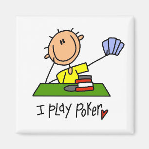 Ich Spiele Poker T-Shirts und Geschenke Magnet