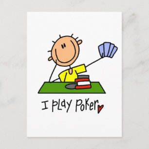 Ich Spiele Poker T-Shirts und Geschenke Postkarte