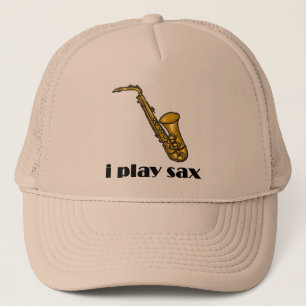 Ich spiele Sax Truckerkappe