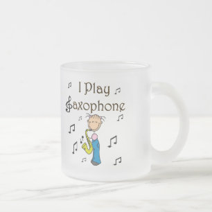 Ich spiele Saxophon T-Shirts und Geschenke Mattglastasse