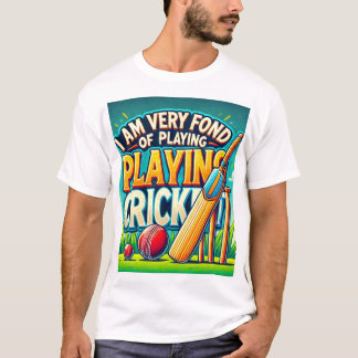 "Ich spiele sehr gerne Cricket-T - Shirt" T-Shirt