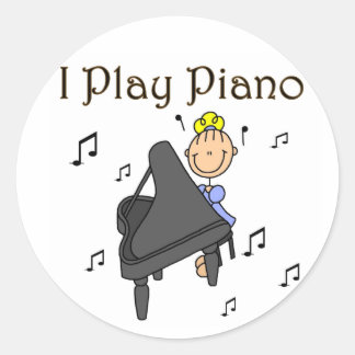 Ich spiele Sticker für Klavierklammern