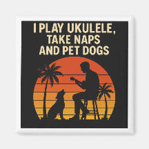 Ich spiele Ukulele - Magnet