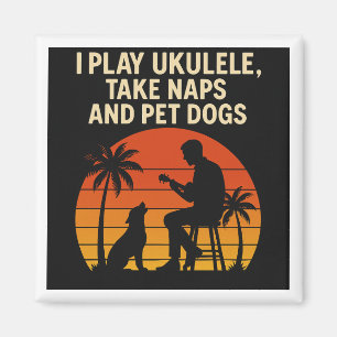 Ich spiele Ukulele - Magnet