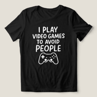 Ich spiele Videospiele, um Menschen zu vermeiden I Tri-Blend Shirt