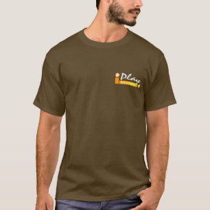 Ich spiele Volleyball gelbes Sun - Brown-T-Shirt T-Shirt