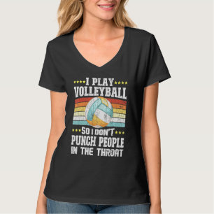 Ich spiele Volleyball-Grafik für den Spielertraine T-Shirt