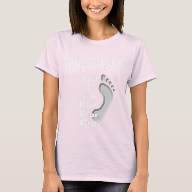 Ich spiele Volleyball. T-Shirt (Vorderseite)