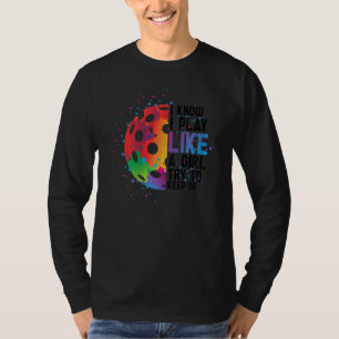 Ich spiele wie ein Paddel-Diagramm für das Pickleb T-Shirt