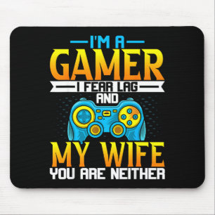Ich Spieleliebhaber Ehemann Gamer Angst Mousepad