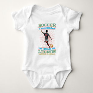 Ich spielte Fußball mit meinem Baby Bodysuit Strampler