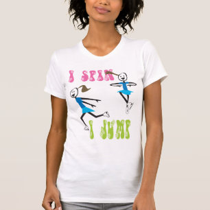 ich spinne mich springe Eis-Skaten-T-Shirt T-Shirt