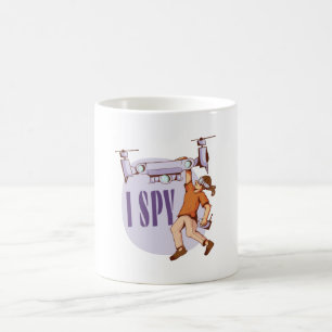Ich spioniere Drohnenpiloten und Drohnenkinder Kaffeetasse