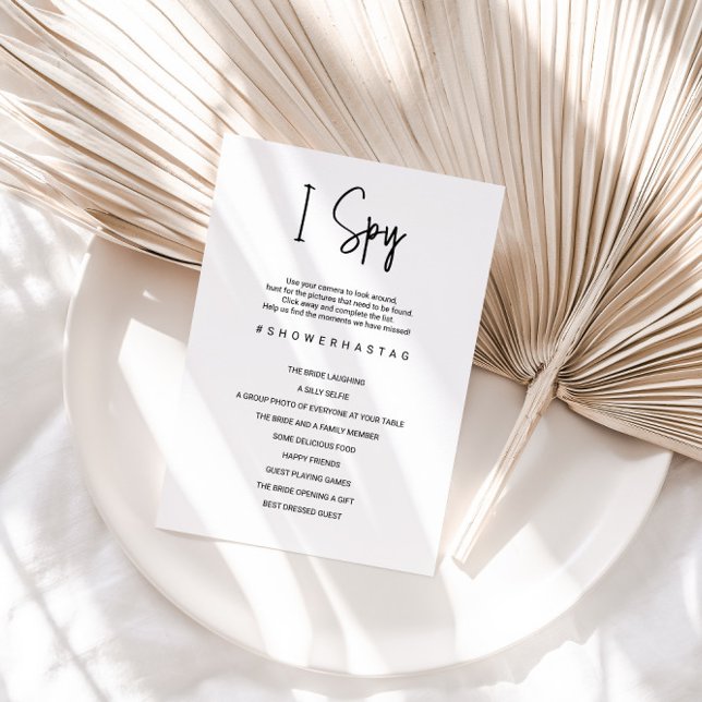 Ich spioniere Hochzeitskarte oder Brautparty-Spiel Einladung (Von Creator hochgeladen)