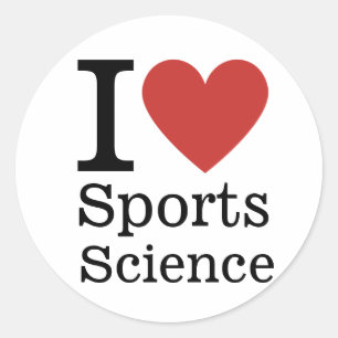 Ich ❤️ Sportwissenschaft für Studenten/Fakultät CU Runder Aufkleber
