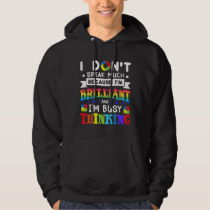 Ich spreche 39 brillante Autismus-Autistische Jung Hoodie