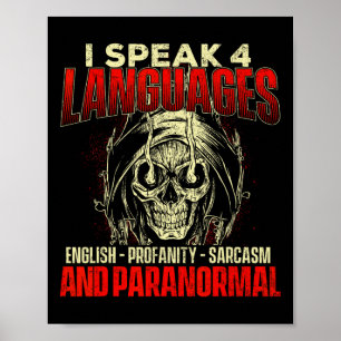 Ich spreche 4 Sprachen - Geisterjagd Paranormale R Poster