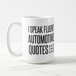 ICH SPRECHE AUTOMOTIVE QUOTEN KAFFEETASSE