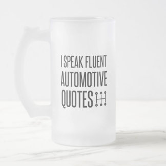 ICH SPRECHE AUTOMOTIVE QUOTEN MATTGLAS BIERGLAS