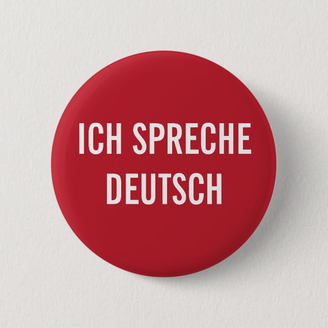 ICH SPRECHE DEUTSCH | ICH SPRECHE DEUTSCHE TASTE BUTTON (Vorderseite)