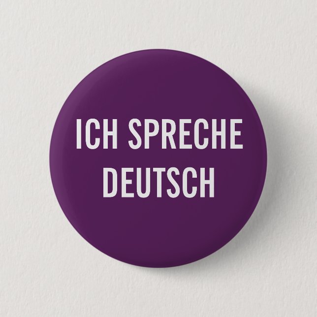ICH SPRECHE DEUTSCH | ICH SPRECHE DEUTSCHE TASTE BUTTON (Vorderseite)