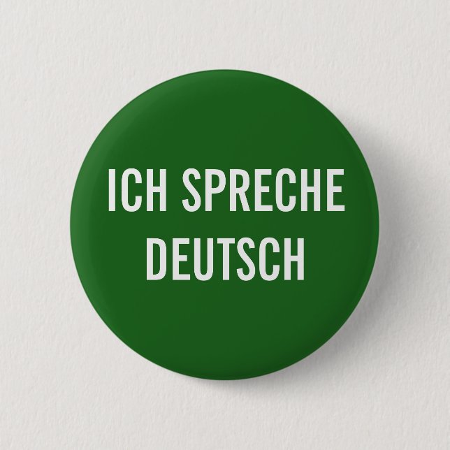 ICH SPRECHE DEUTSCH | ICH SPRECHE DEUTSCHE TASTE BUTTON (Vorderseite)