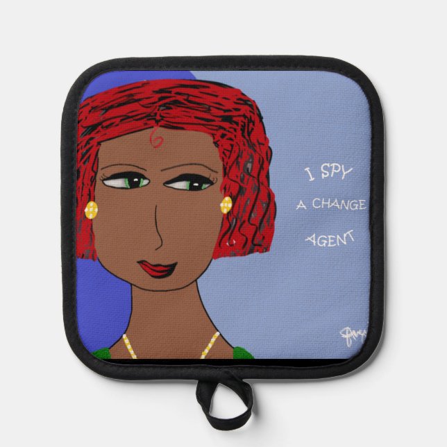 ICH SPRECHE EINEN ÄNDERUNGSAGENTEN TOPFLAPPEN (Vorderseite)