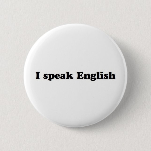 Ich spreche Englisch Button (Vorderseite)
