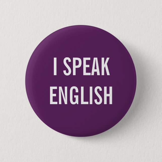 ICH SPRECHE ENGLISCH BUTTON (Vorderseite)