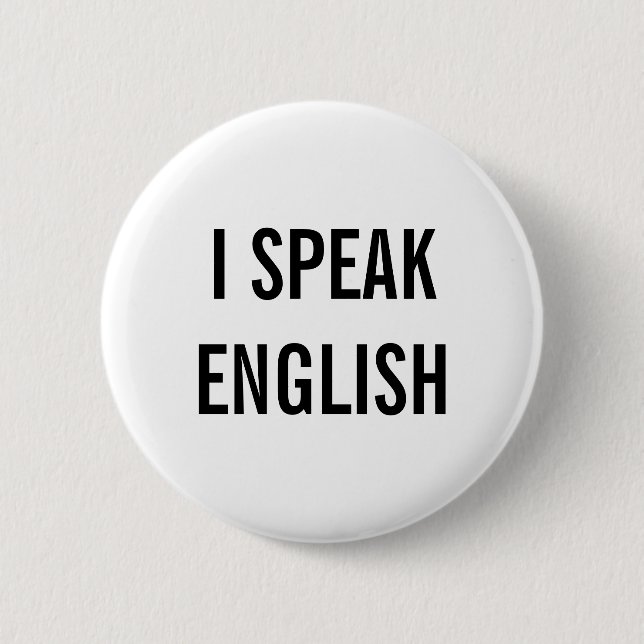 ICH SPRECHE ENGLISCH BUTTON (Vorderseite)