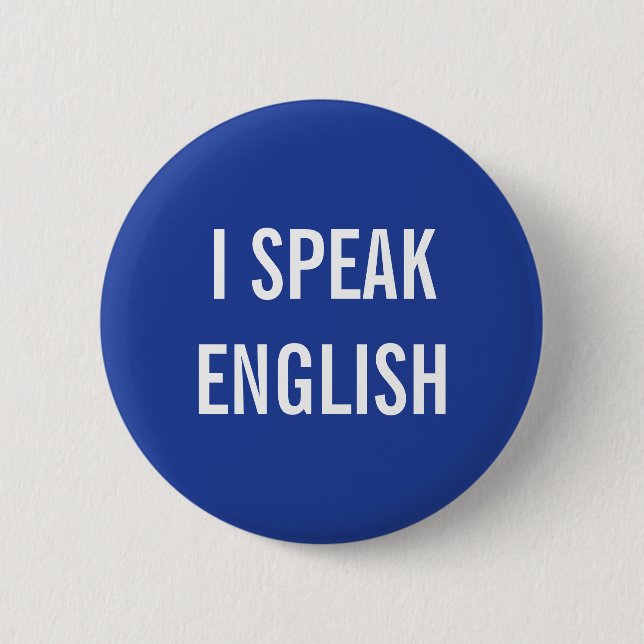 ICH SPRECHE ENGLISCH BUTTON (Vorderseite)