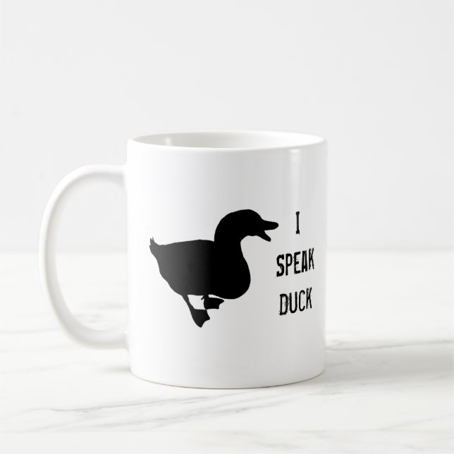 "Ich spreche Ente" Pekin Kaffeetasse (Links)