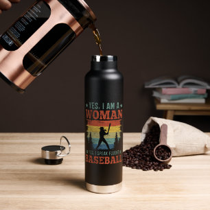 Ich spreche fließend Baseball Weiblicher Spieler F Trinkflasche
