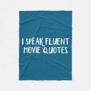 Ich spreche fließend Filmzitate Fleecedecke