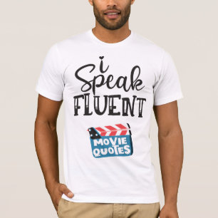 Ich spreche fließend Filmzitate lustige Klappe T-Shirt