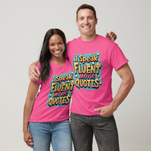 Ich spreche fließend Filmzitate Retro Pop Art T-Shirt