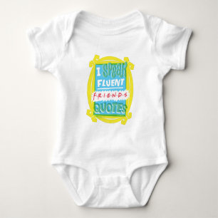 Ich spreche fließend FRIENDS™ Zitate - Guckloch Baby Strampler
